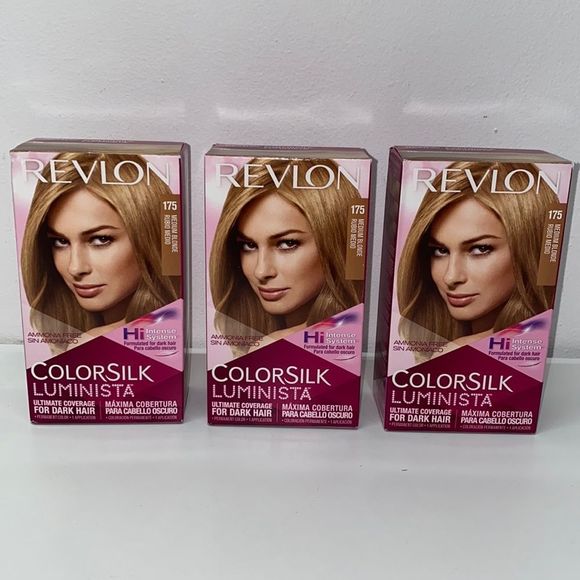 3) Revlon Colorsilk Luminista 175 MEDIUM BLONDE Vibrant Color for Dark … - Picture 1 of 5
